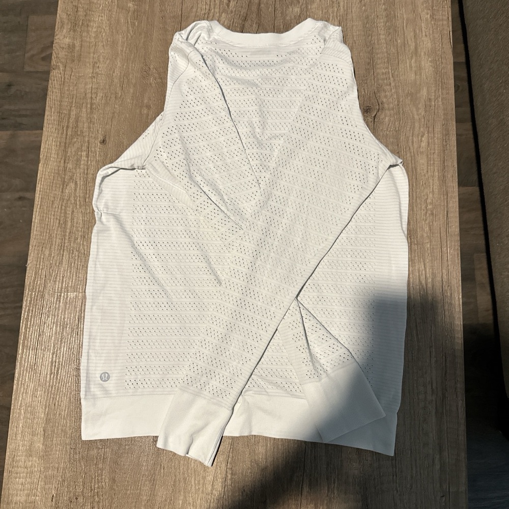 White Lululemon Mesh top